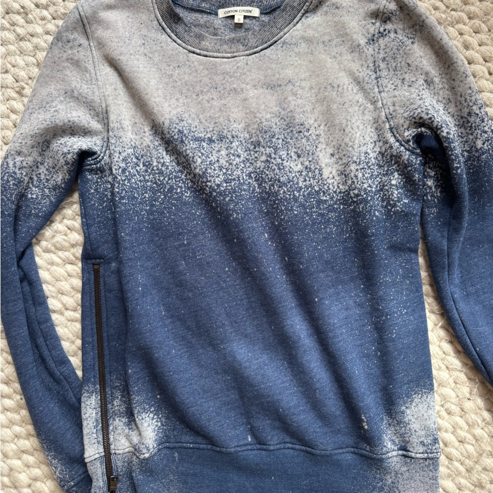Cotton Citizen Blue and White Sweatshirt